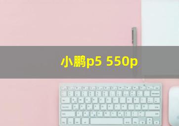 小鹏p5 550p